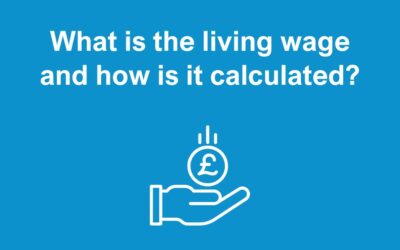 What is the living wage and how is it calculated?